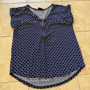 Navy Blue Blouse